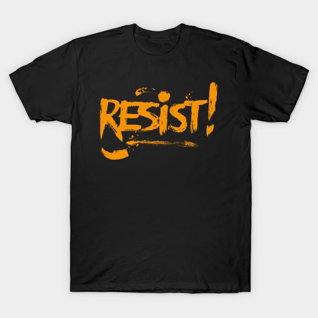 RESIST GRAFFITI STYLE SET DESIGN T-Shirt by The C.O.B. Store